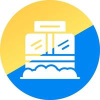 Ticket Box Creative Icon Design vector