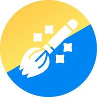 Magic Broom Creative Icon Design vector