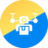 Drone Delivery Creative Icon Design vector