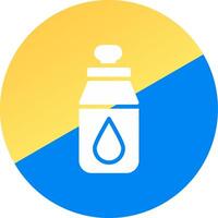 Water Bottle Creative Icon Design vector