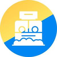 Ticket Box Creative Icon Design vector