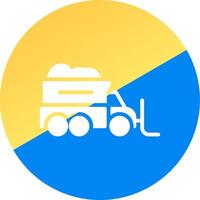 Snowplow Creative Icon Design vector