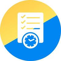 glyph Two Color Circle Design vector