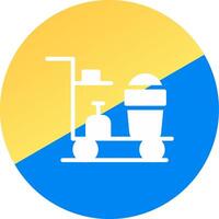 Cleaning Cart Creative Icon Design vector