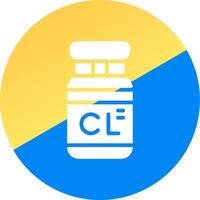 Chlorine Creative Icon Design vector