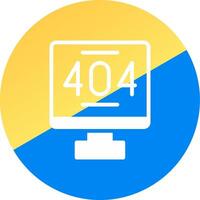 Error 404 Creative Icon Design vector