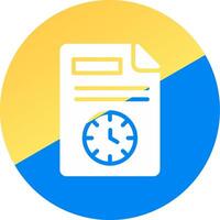 Schedule Creative Icon Design vector