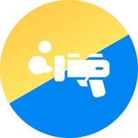 glyph Two Color Circle Design vector