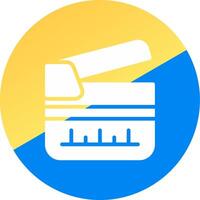 Clapperboard Creative Icon Design vector