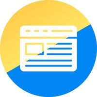 Browser Creative Icon Design vector