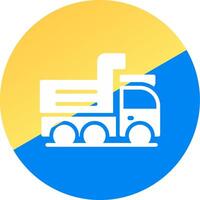 Dump Truck Creative Icon Design vector