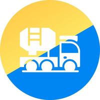 Mixer Truck Creative Icon Design vector