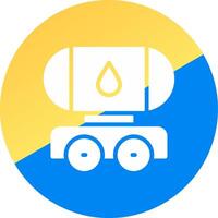 Tanker Creative Icon Design vector