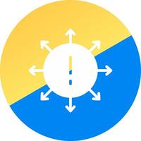 Diversification Creative Icon Design vector