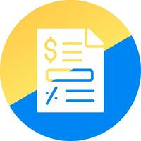 Bill Creative Icon Design vector