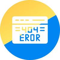 Diseño de icono creativo de error 404 vector