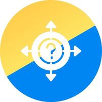 glyph Two Color Circle Design vector
