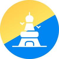 Eiffel Tower Creative Icon Design vector