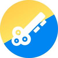 diseño de icono creativo de llave de puerta vector