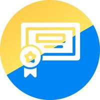 Certification Creative Icon Design vector