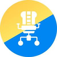 Gaming Chair Creative Icon Design vector