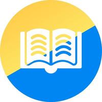 Open Book Creative Icon Design vector