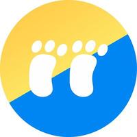 Footprint Creative Icon Design vector