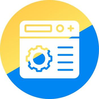 Setting Creative Icon Design vector