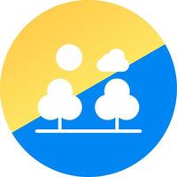Forest Landscape Creative Icon Design vector