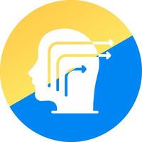 Knowledge Extraction Creative Icon Design vector