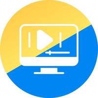 Video Play Creative Icon Design vector