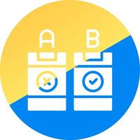 AB Testing Creative Icon Design vector