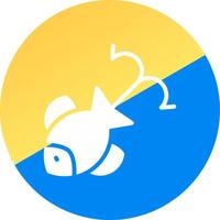 Fish Attractant Creative Icon Design vector