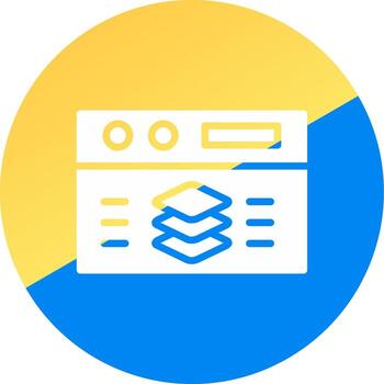 Full Stack Developer Creative Icon Design vector