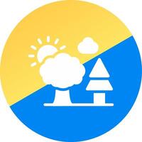 Trees Creative Icon Design vector