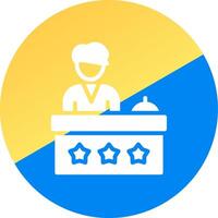 Receptionist Creative Icon Design vector