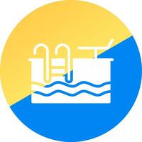 Swimming Pool Creative Icon Design vector