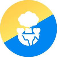 Save Planet Creative Icon Design vector