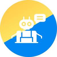 Chatbot Creative Icon Design vector