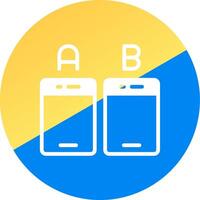 Ab Testing Creative Icon Design vector