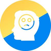 emociones triste creativo icono diseño vector