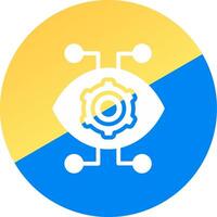 Robotics Eye Creative Icon Design vector