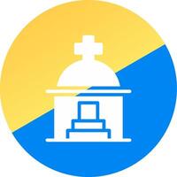 Mausoleum Creative Icon Design vector