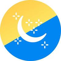 New Moon Creative Icon Design vector