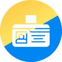 Identification Card Creative Icon Design vector