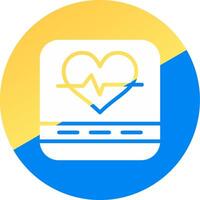 Heart Rate Creative Icon Design vector