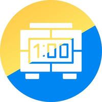 Digital Clock Creative Icon Design vector