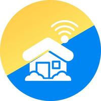 Smart Home Creative Icon Design vector