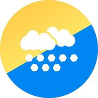 Hailstorm Creative Icon Design vector
