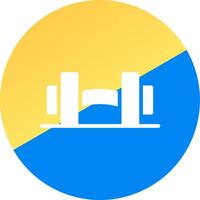Dumbbells Creative Icon Design vector